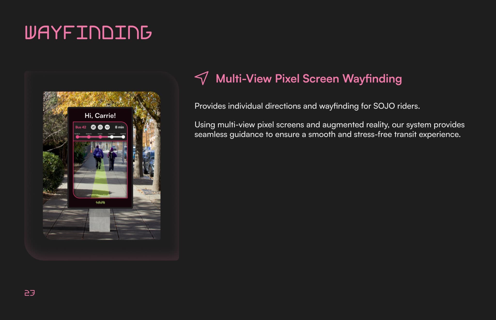 booklet wayfinding kiosk