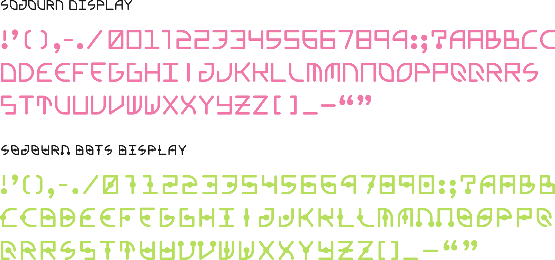 alphabet specimen