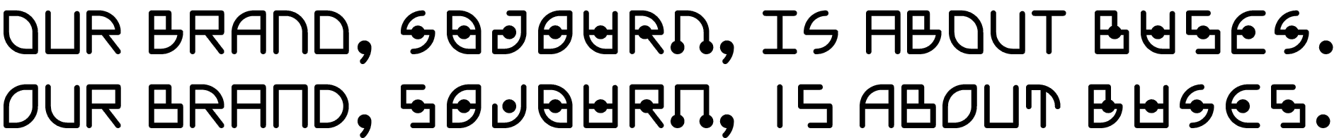 typeface sentence sample