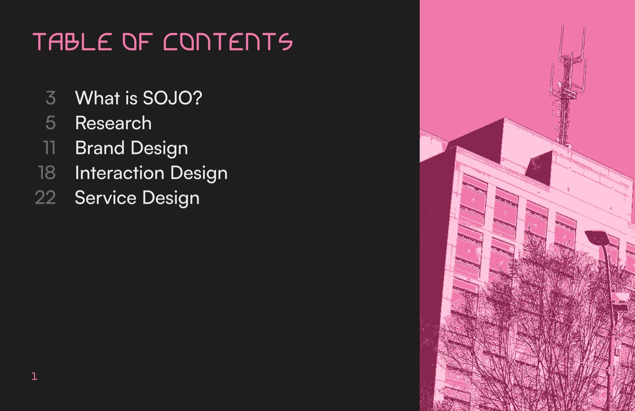 booklet table of contents