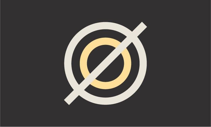 the slashed ring in cream over yellow, the first version with colour